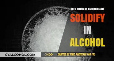 Citric vs. Ascorbic Acid: Solidification in Alcohol Explained