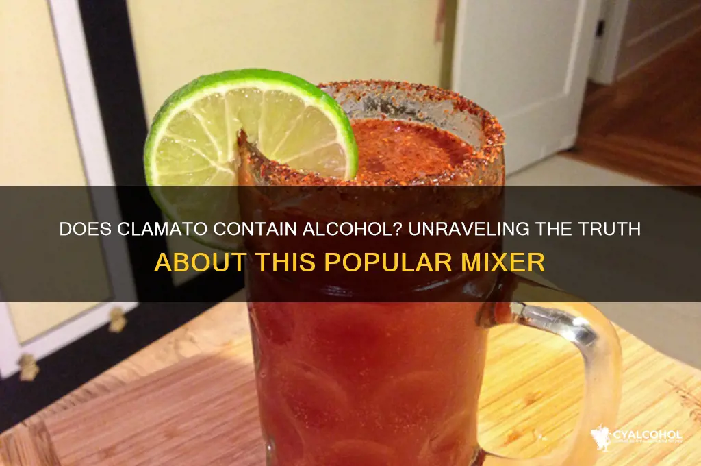does clamato have alcohol
