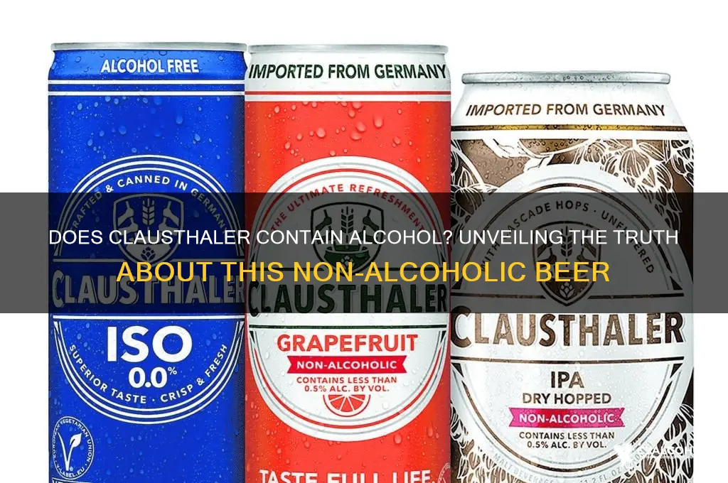 does clausthaler have alcohol