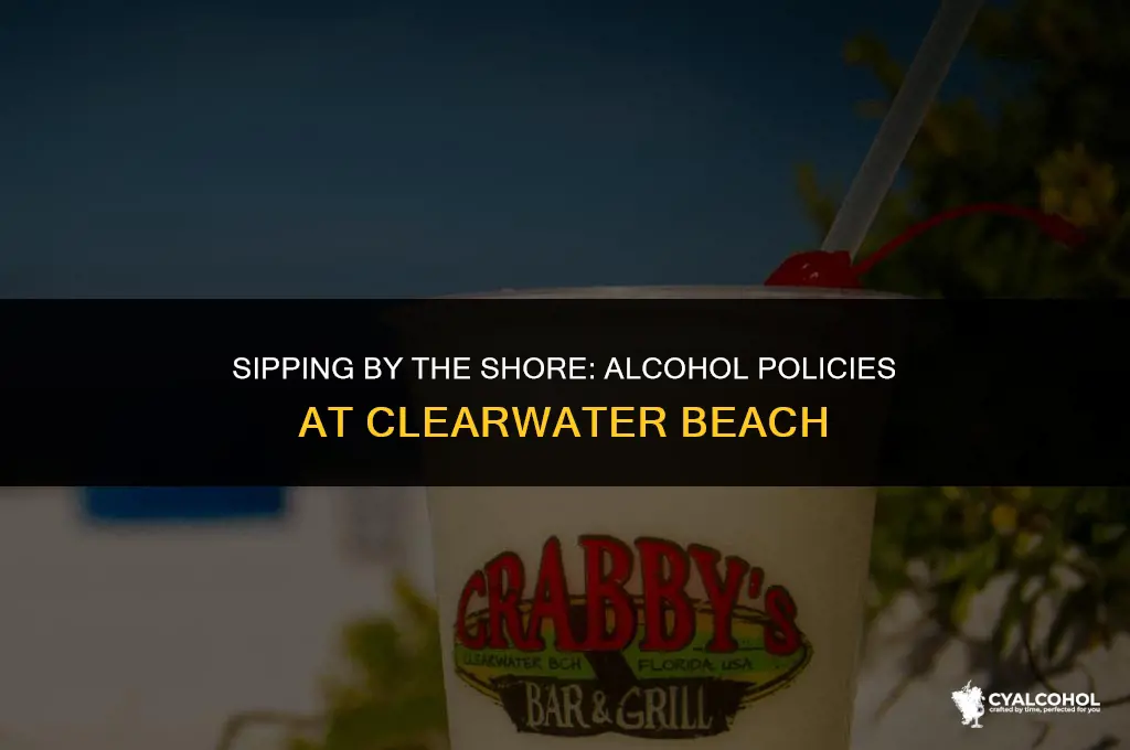 does clearwater beach allow alcohol