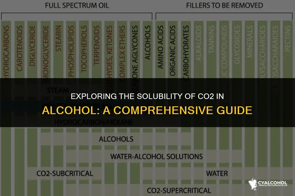 does co2 dissolve in alcohol