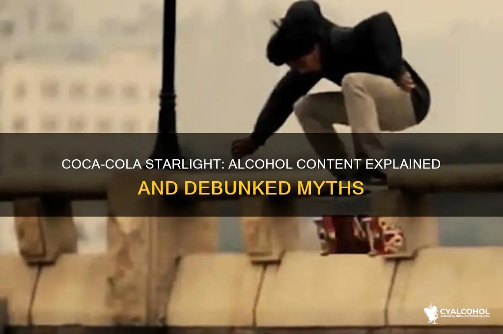 does coca cola starlight have alcohol