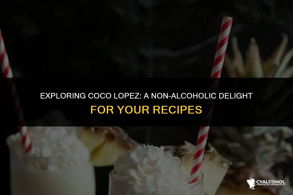does coco lopez have alcohol