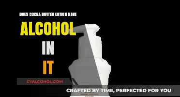 Does Cocoa Butter Lotion Contain Alcohol? Ingredients Explained
