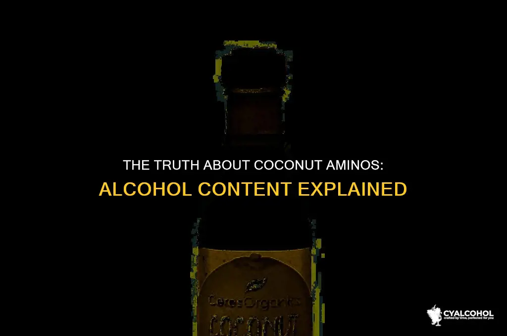 does coconut aminos have alcohol