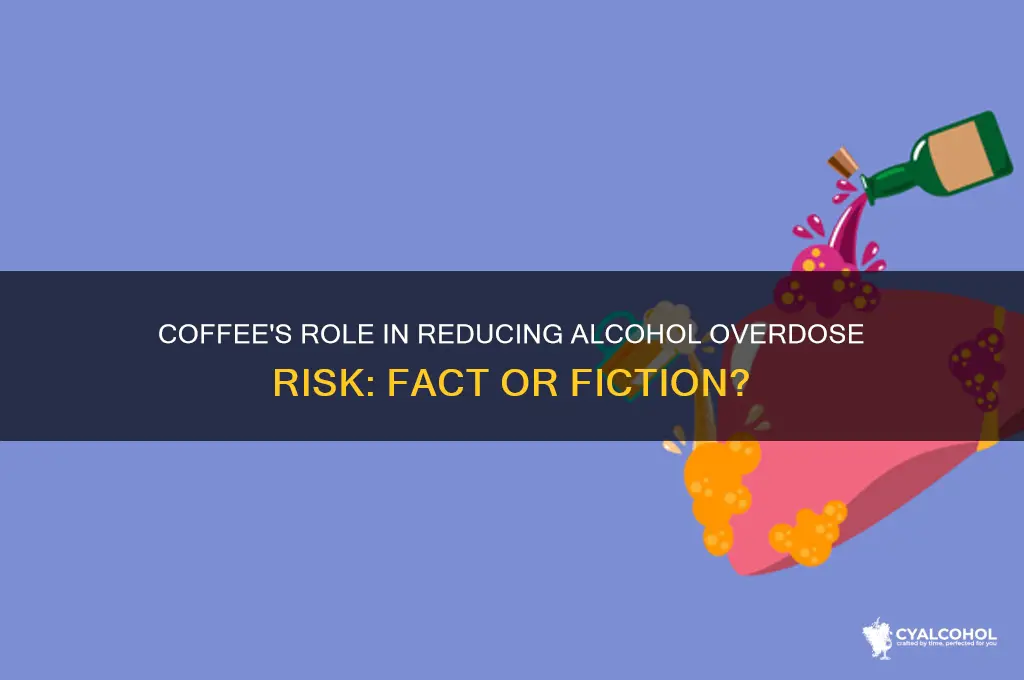 does coffee decrease the chance of alcohol overdose