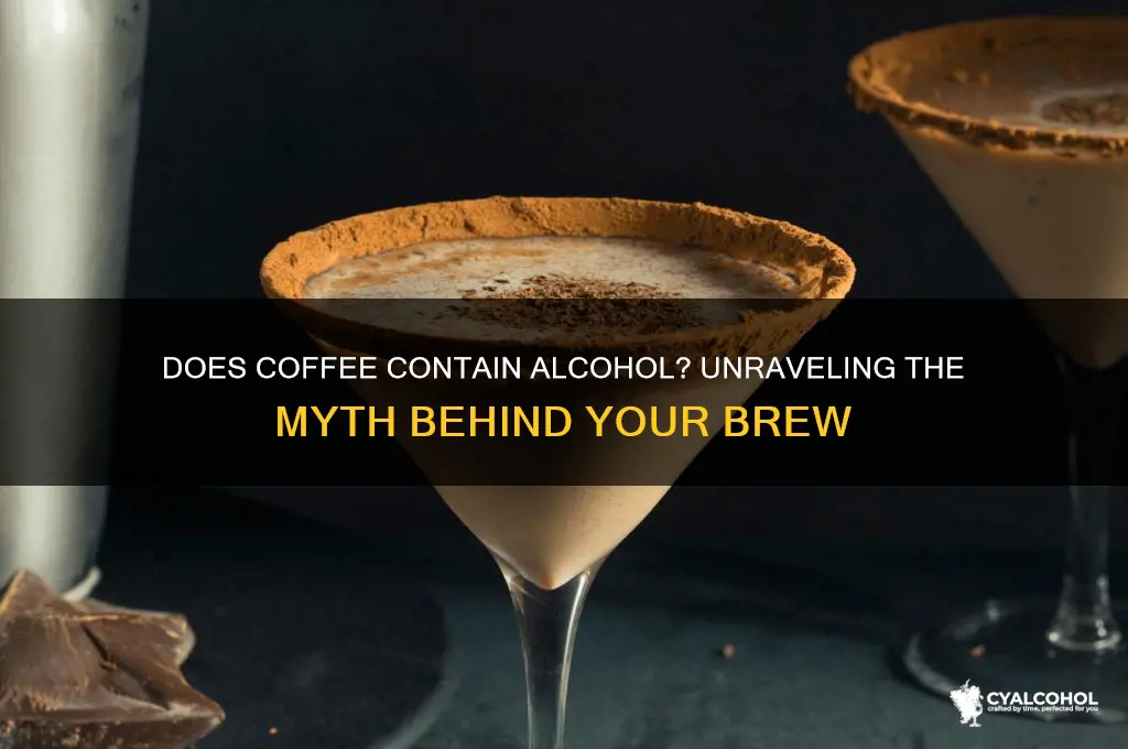 does coffee have alcohol in it