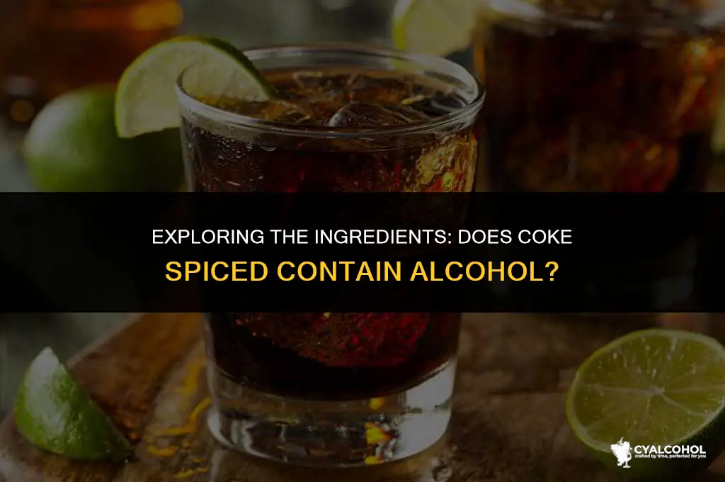 does coke spiced have alcohol