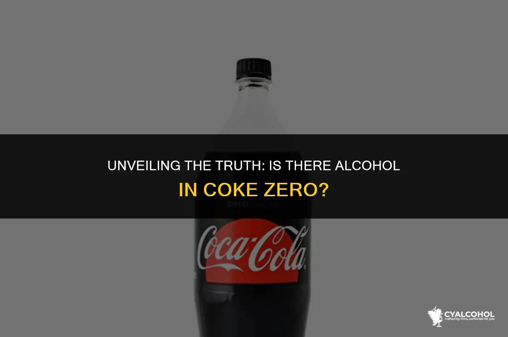 does coke zero have alcohol