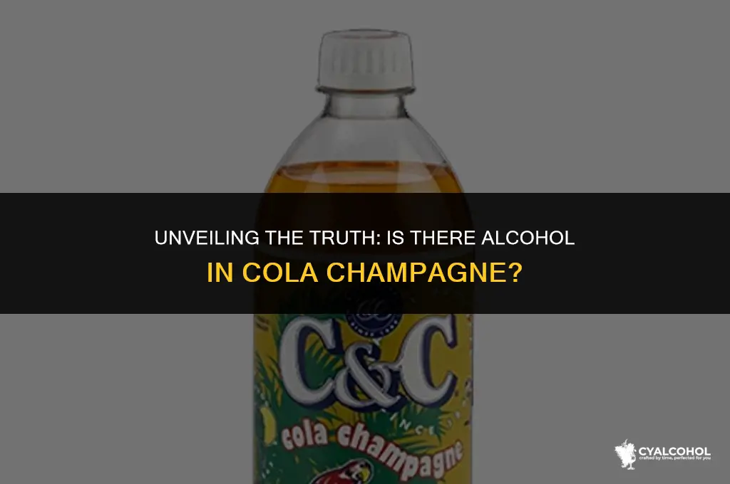 does cola champagne have alcohol