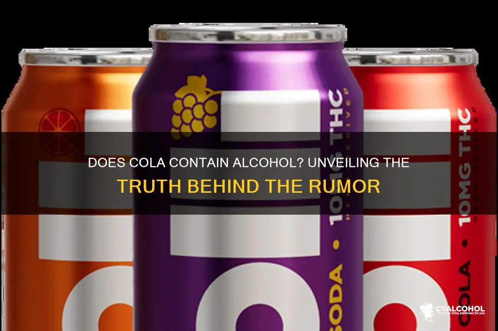 does cola have alcohol