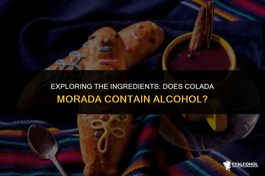 does colada morada have alcohol