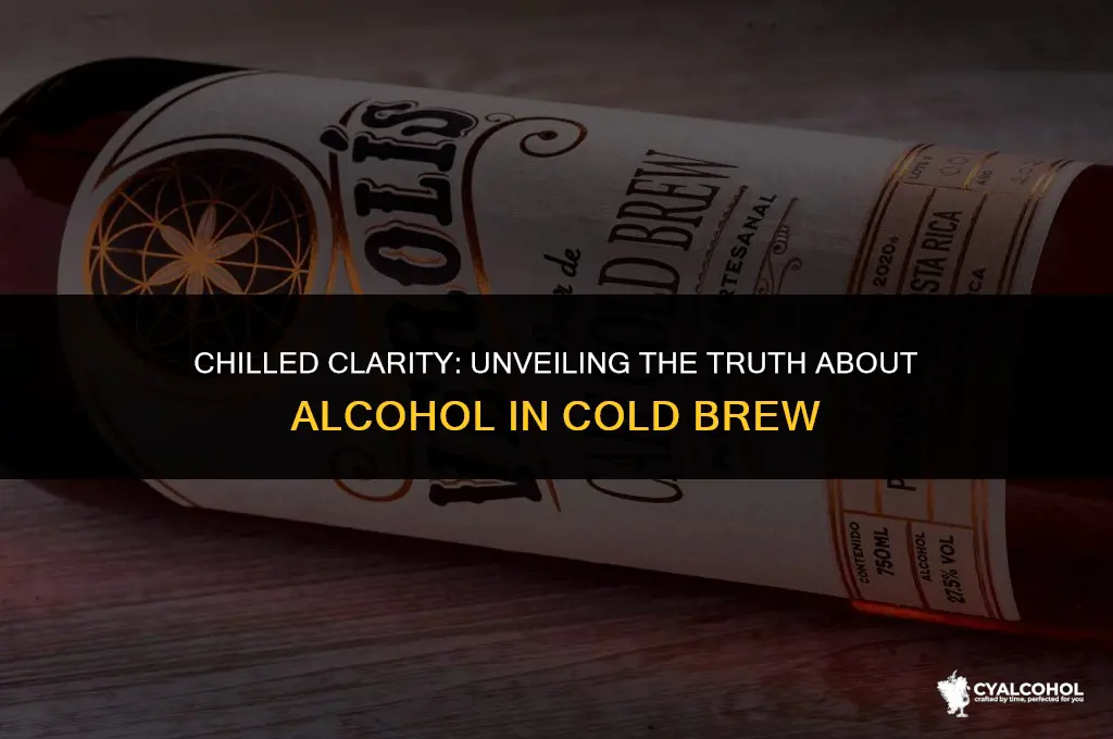 does cold brew have alcohol