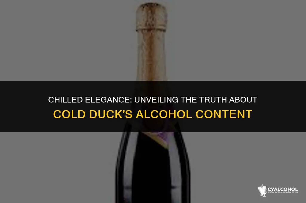 does cold duck have alcohol