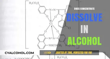 Exploring Solubility: Does Concentrate Dissolve in Alcohol?