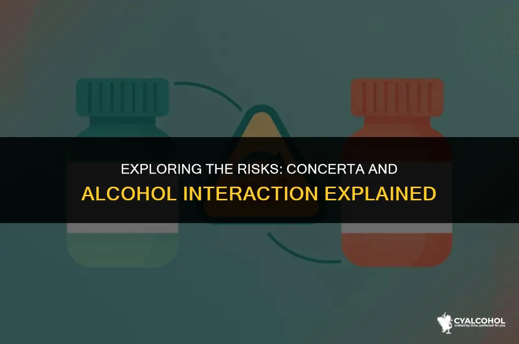 does concerta interact with alcohol