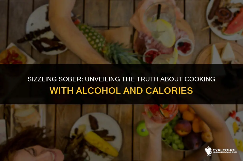 does cooking alcohol reduce calories