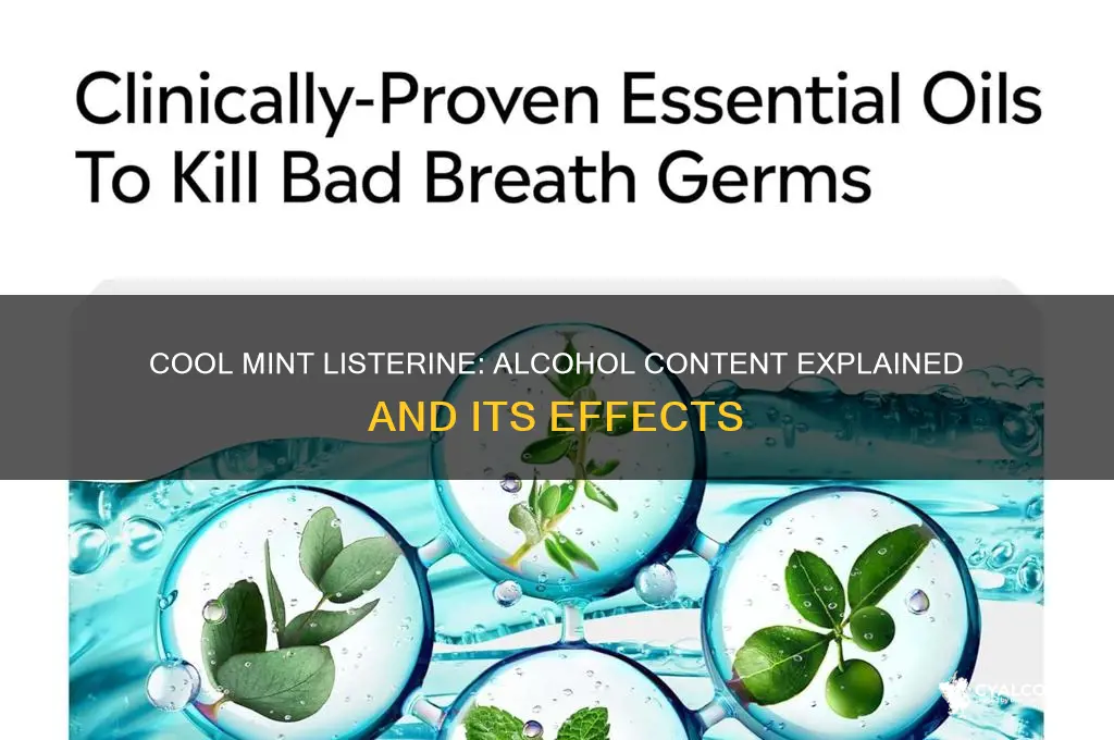 does cool mint listerine have alcohol