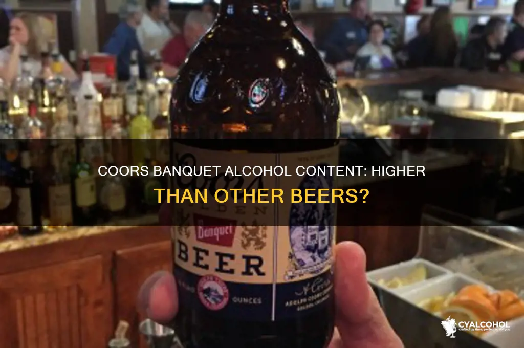 does coors banquet have more alcohol