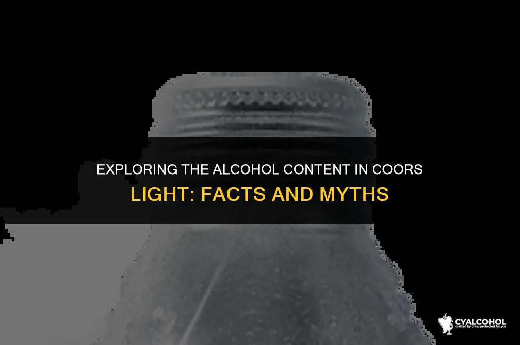 does coors light have alcohol