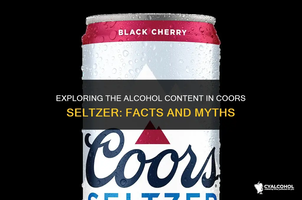 does coors seltzer have alcohol