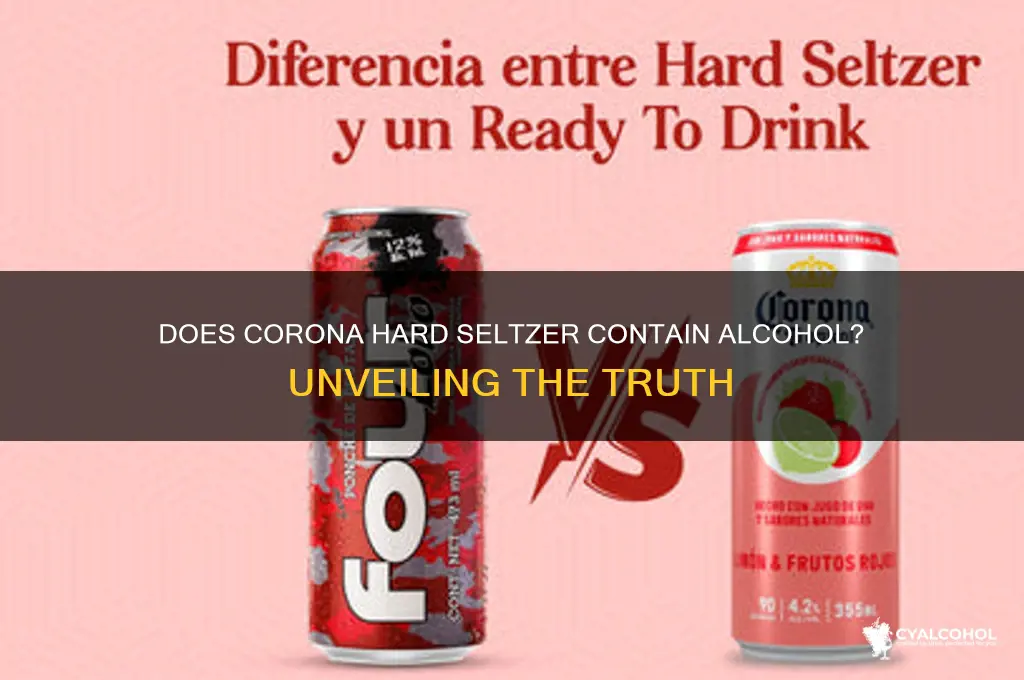 does corona hard seltzer have alcohol in it
