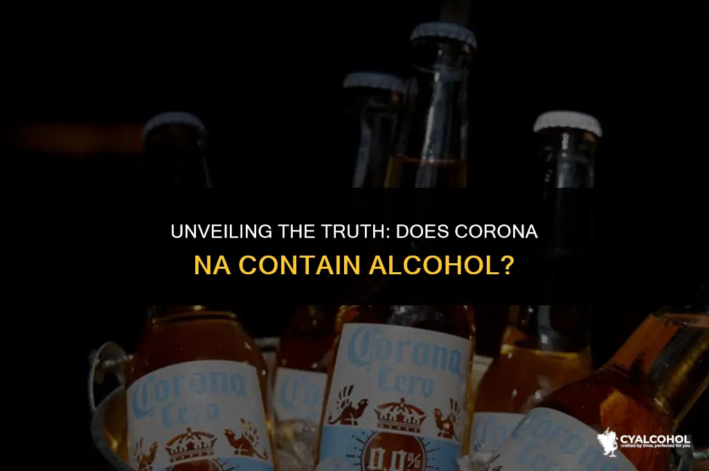 does corona na have alcohol