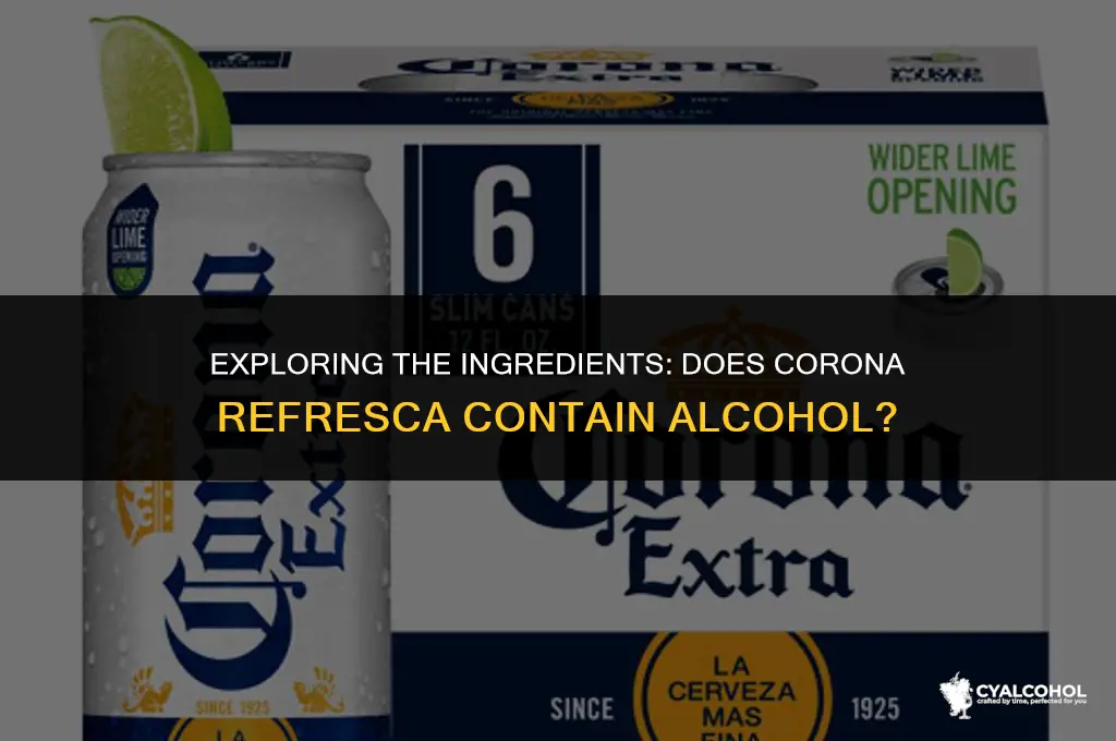 does corona refresca have alcohol