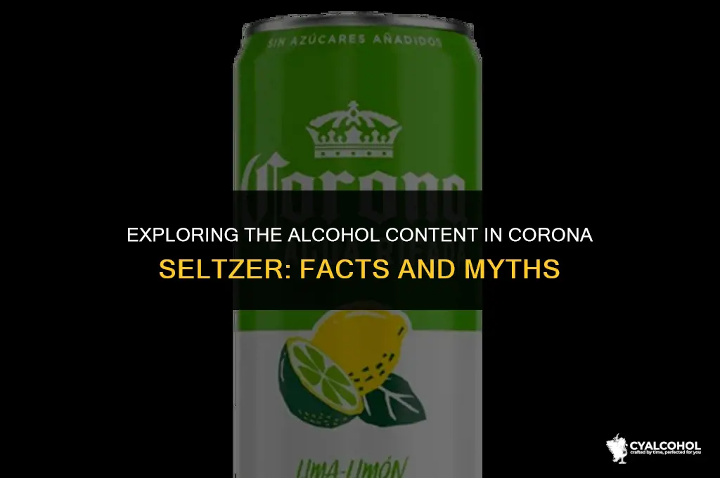does corona seltzer have alcohol