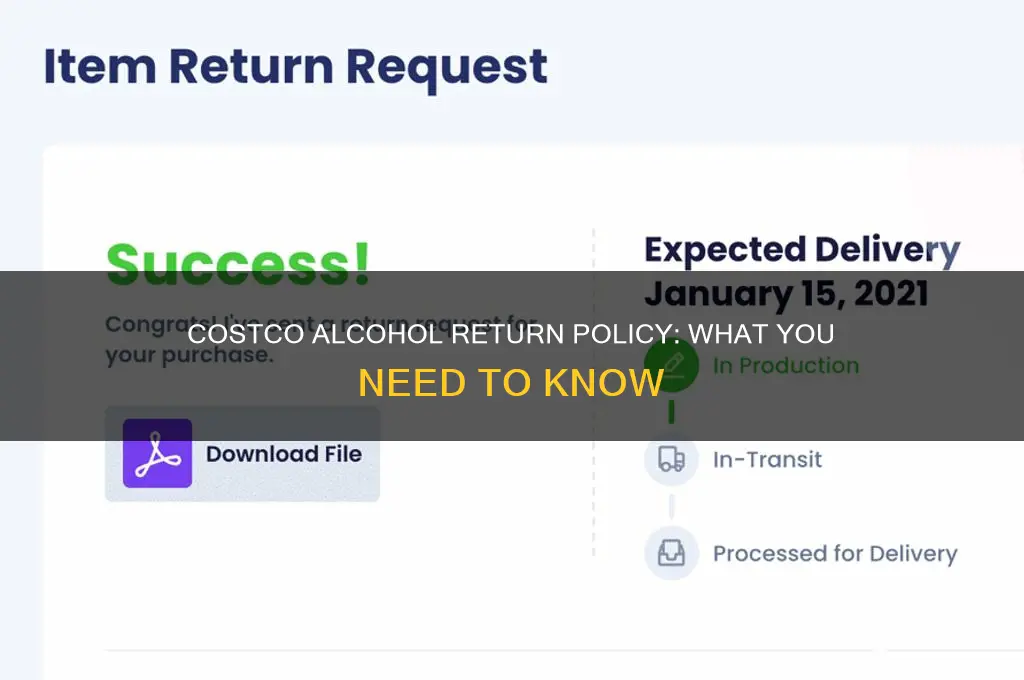 does costco accept returns on alcohol