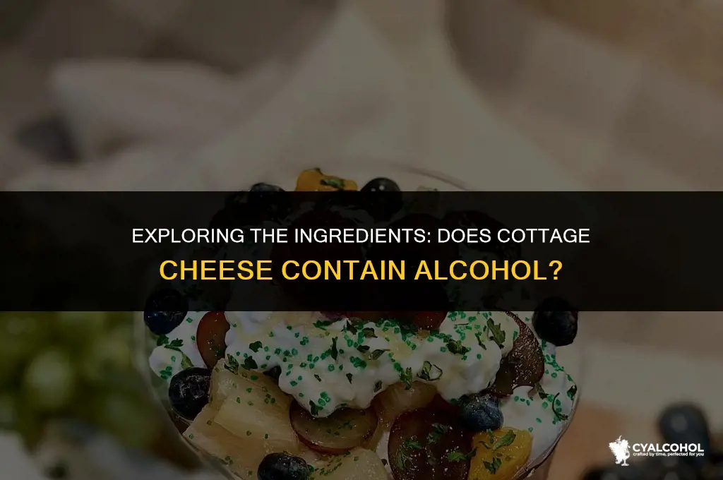 does cotage in have alcohol
