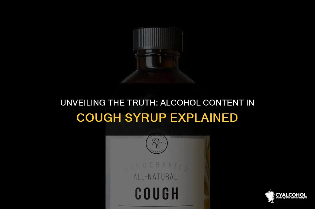 does cough syurp have alcohol