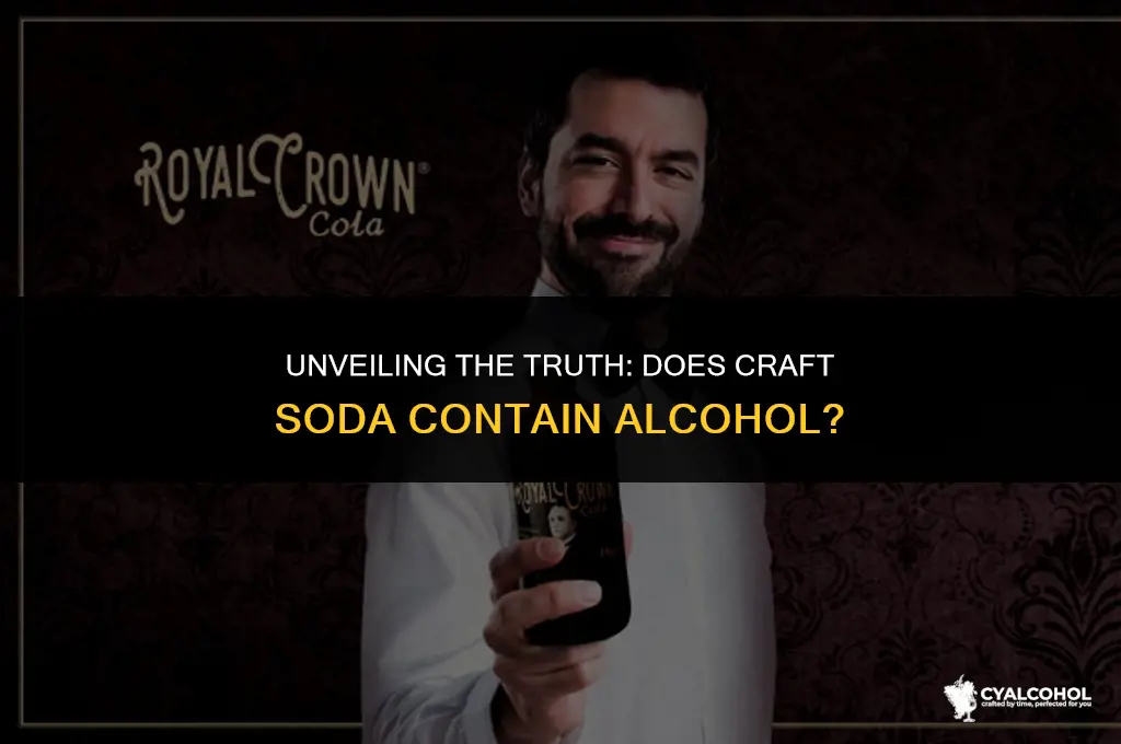 does craft soda have alcohol