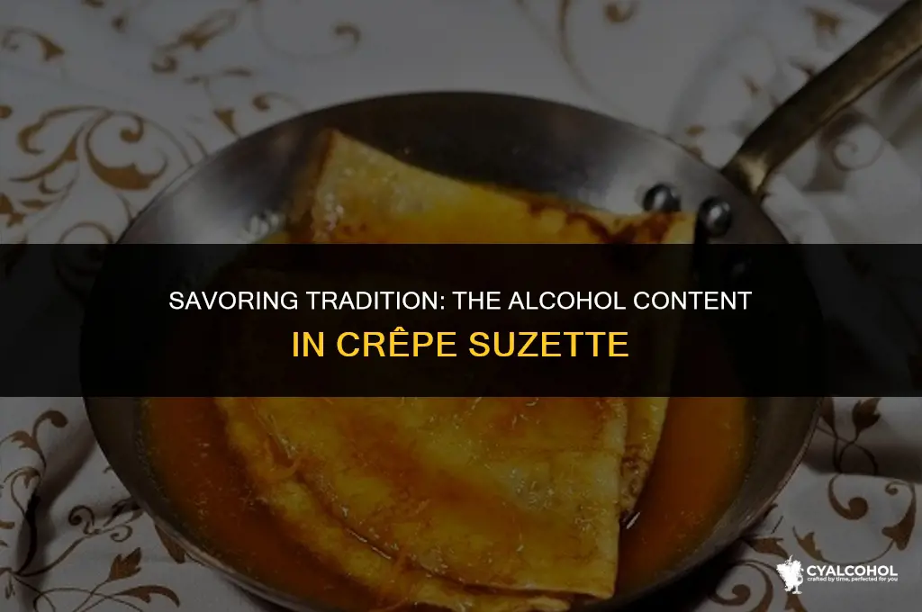 does crepe suzette have alcohol