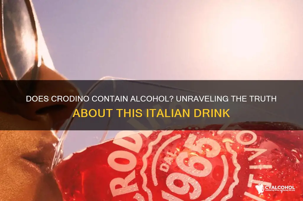 does crodino have alcohol