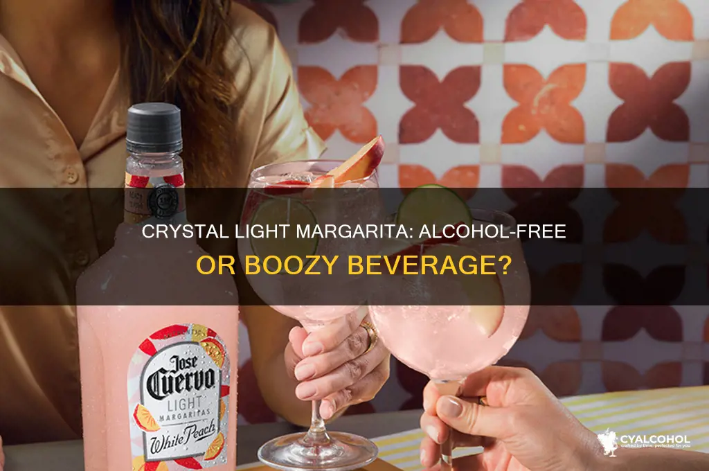 does crystal light margarita have alcohol