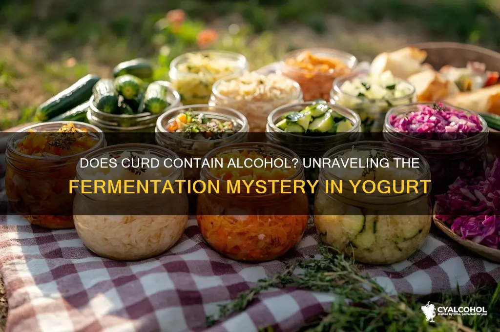 does curd have alcohol