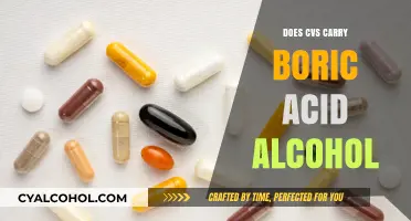 Does CVS Sell Boric Acid and Alcohol? Availability Guide