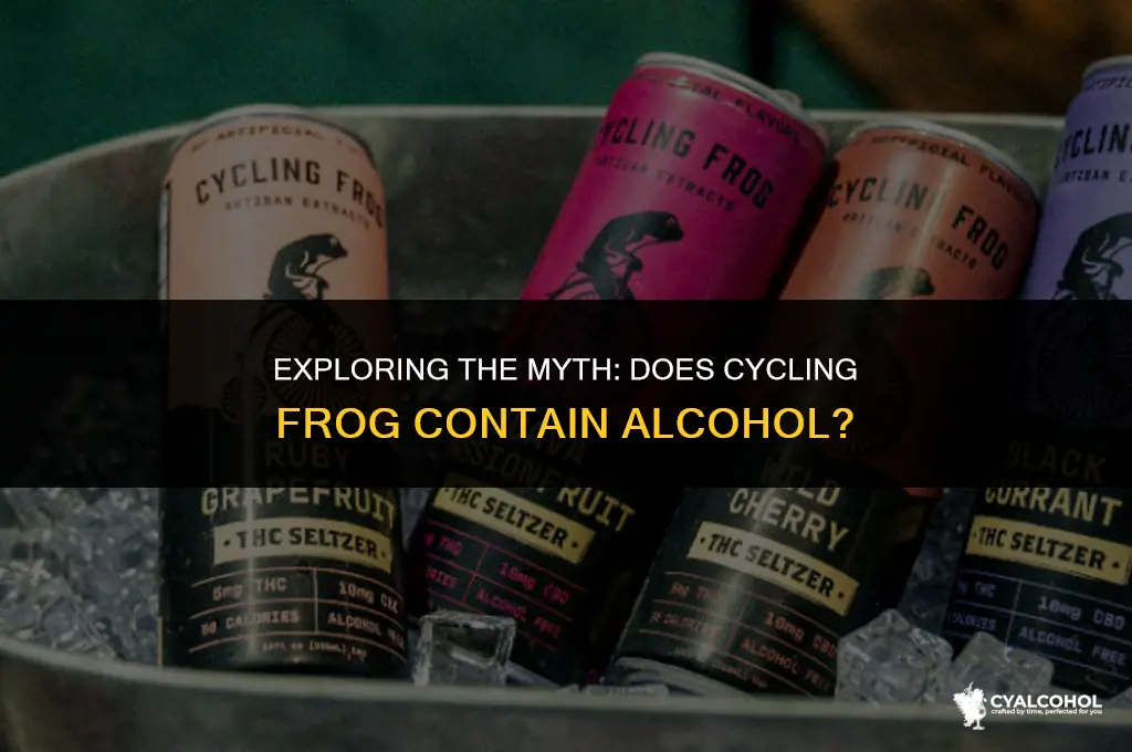 does cycling frog have alcohol