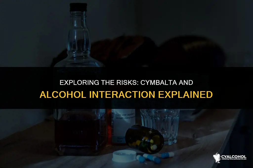 does cymbalta interact with alcohol