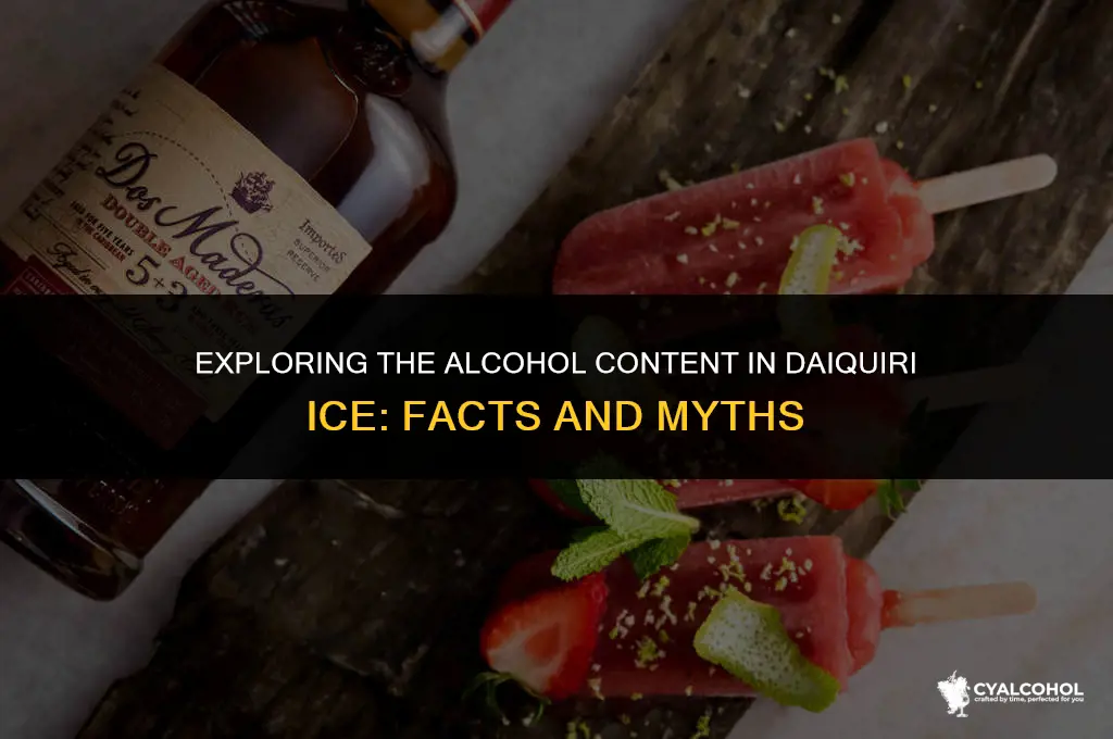 does daiquiri ice have alcohol