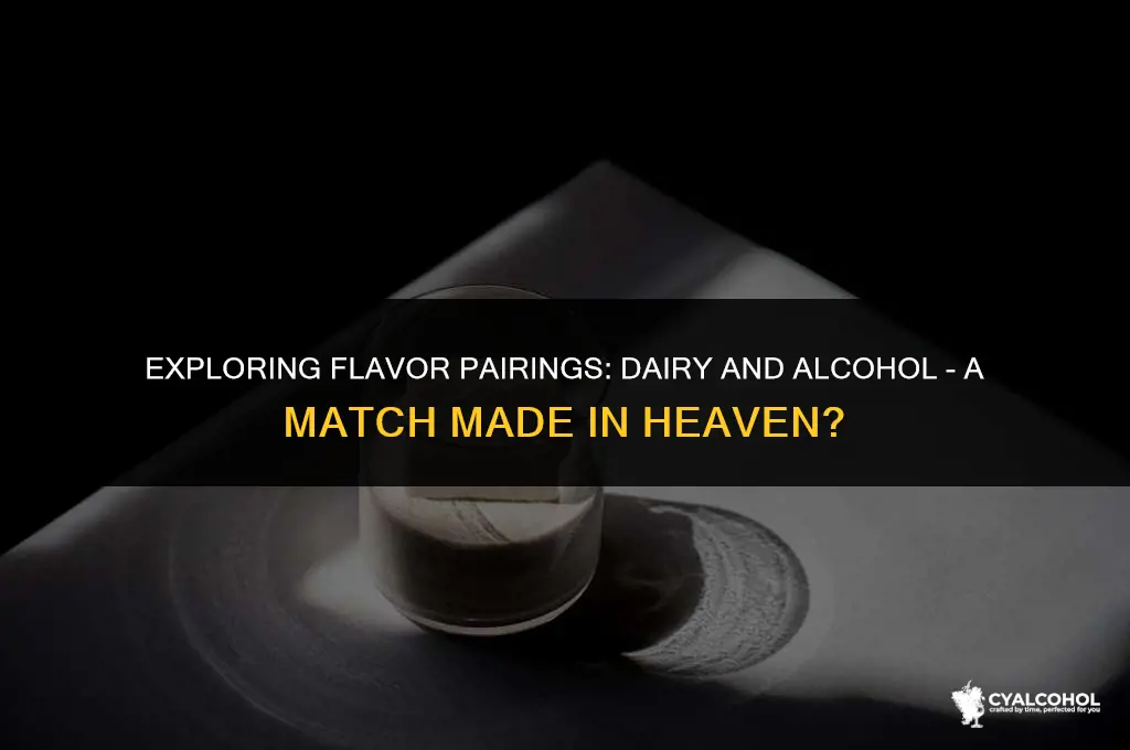 does dairy go with alcohol