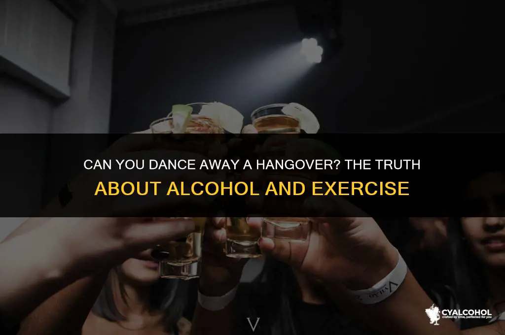 does dancing burn off alcohol