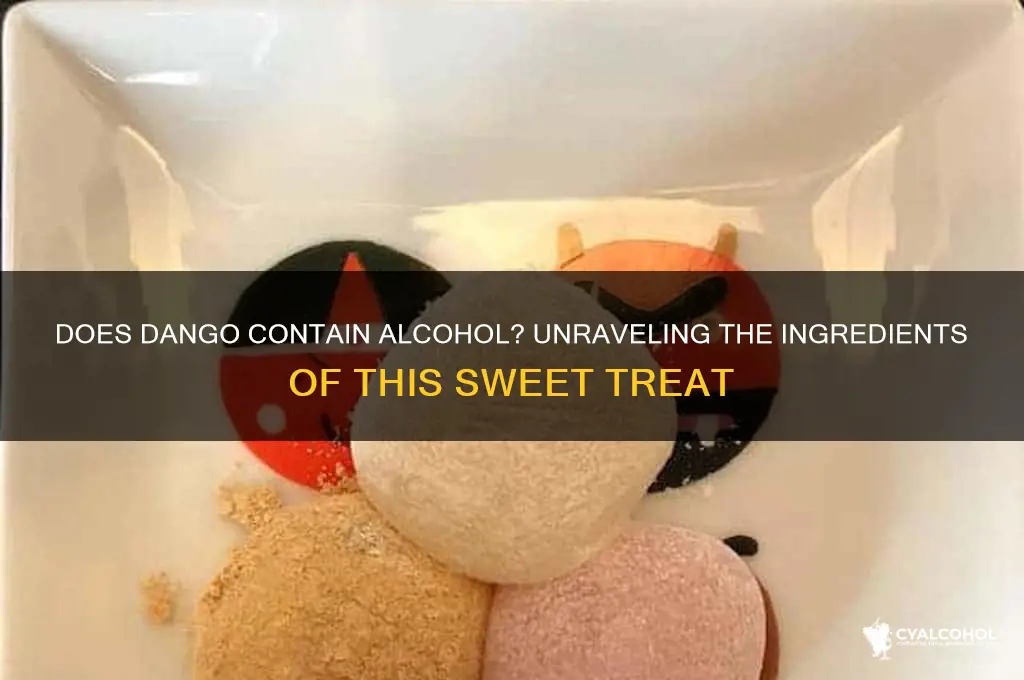 does dango have alcohol