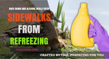 Dawn and Alcohol: Effective De-Icing for Sidewalks?