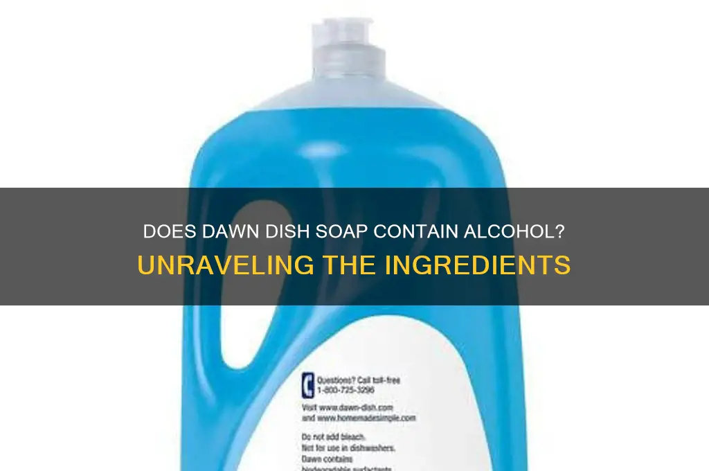 does dawn have alcohol