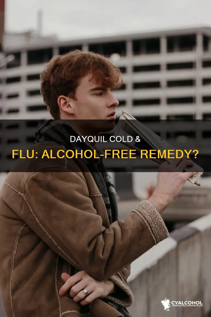 does dayquil cold and flu have alcohol in it