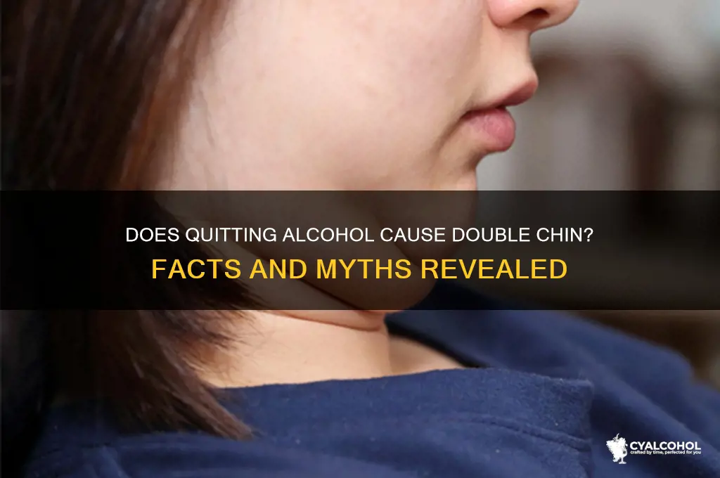 does deinking alcohol give you a double chin