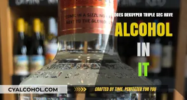 Does DeKuyper Triple Sec Contain Alcohol? A Detailed Answer