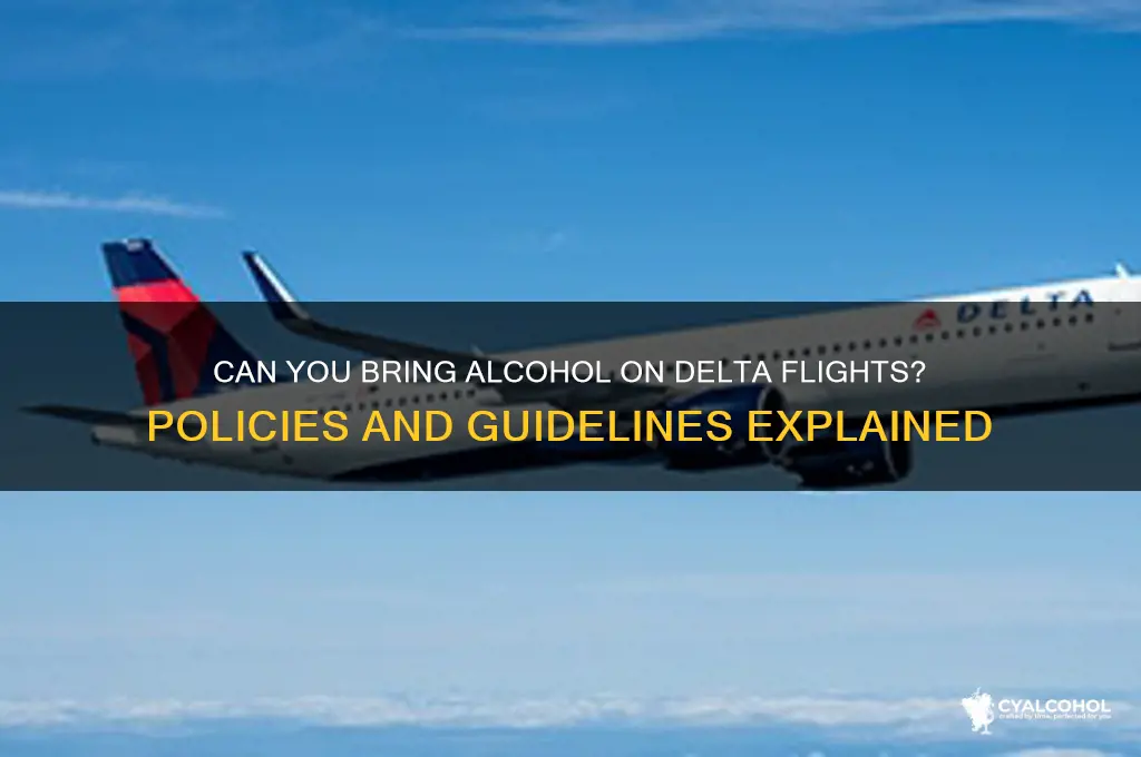 does delta allow alcohol